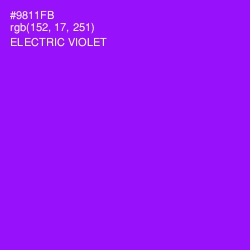 #9811FB - Electric Violet Color Image