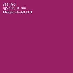 #981F63 - Fresh Eggplant Color Image