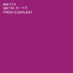 #981F75 - Fresh Eggplant Color Image