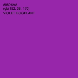 #9826AA - Violet Eggplant Color Image