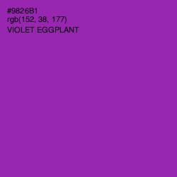 #9826B1 - Violet Eggplant Color Image