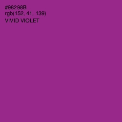 #98298B - Vivid Violet Color Image