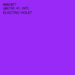 #9829F7 - Electric Violet Color Image