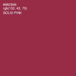 #982B46 - Solid Pink Color Image