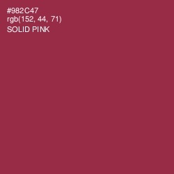 #982C47 - Solid Pink Color Image