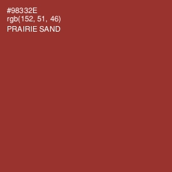 #98332E - Prairie Sand Color Image