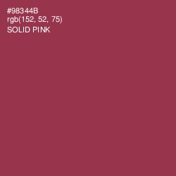 #98344B - Solid Pink Color Image