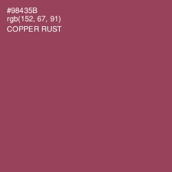 #98435B - Copper Rust Color Image