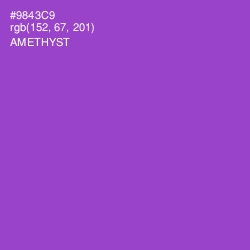 #9843C9 - Amethyst Color Image