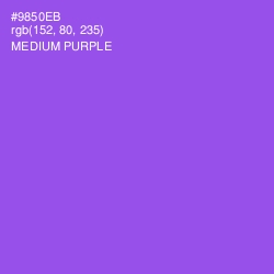 #9850EB - Medium Purple Color Image