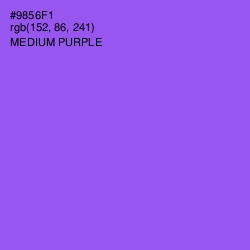 #9856F1 - Medium Purple Color Image