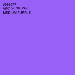 #9860F7 - Medium Purple Color Image