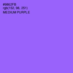 #9862FB - Medium Purple Color Image