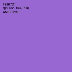 #9867D1 - Amethyst Color Image