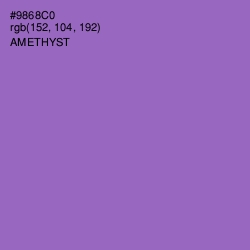 #9868C0 - Amethyst Color Image