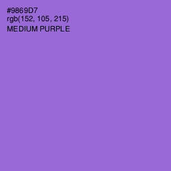 #9869D7 - Medium Purple Color Image