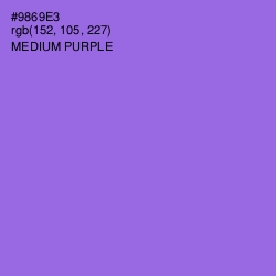 #9869E3 - Medium Purple Color Image