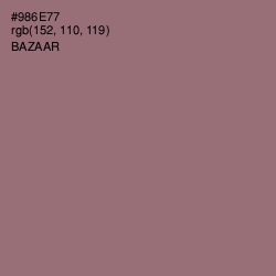 #986E77 - Bazaar Color Image