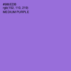 #986EDB - Medium Purple Color Image