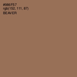 #986F57 - Beaver Color Image