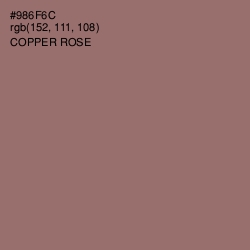 #986F6C - Copper Rose Color Image