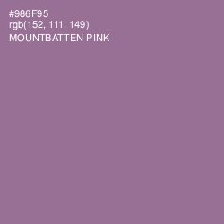 #986F95 - Mountbatten Pink Color Image