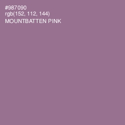 #987090 - Mountbatten Pink Color Image