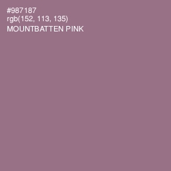 #987187 - Mountbatten Pink Color Image