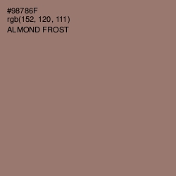 #98786F - Almond Frost Color Image