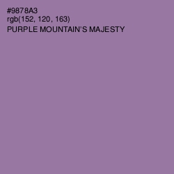 #9878A3 - Purple Mountain's Majesty Color Image