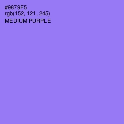 #9879F5 - Medium Purple Color Image