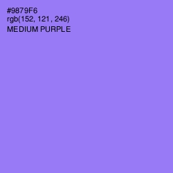 #9879F6 - Medium Purple Color Image