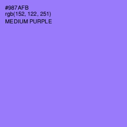 #987AFB - Medium Purple Color Image