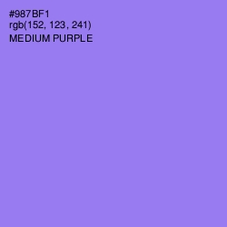 #987BF1 - Medium Purple Color Image