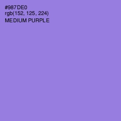 #987DE0 - Medium Purple Color Image