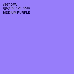 #987DFA - Medium Purple Color Image