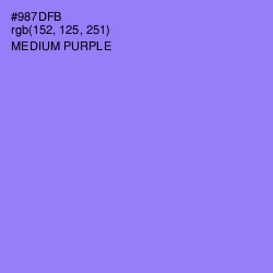 #987DFB - Medium Purple Color Image