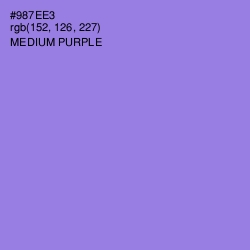#987EE3 - Medium Purple Color Image