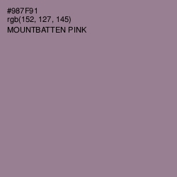 #987F91 - Mountbatten Pink Color Image