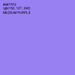 #987FF2 - Medium Purple Color Image