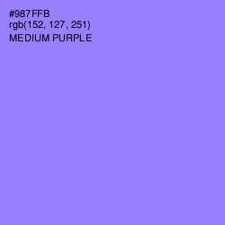 #987FFB - Medium Purple Color Image