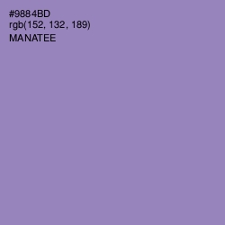 #9884BD - Manatee Color Image