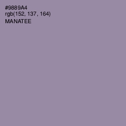 #9889A4 - Manatee Color Image