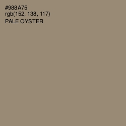 #988A75 - Pale Oyster Color Image