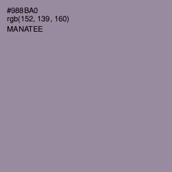 #988BA0 - Manatee Color Image