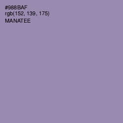 #988BAF - Manatee Color Image