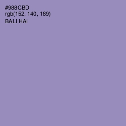 #988CBD - Bali Hai Color Image