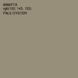 #988F7A - Pale Oyster Color Image