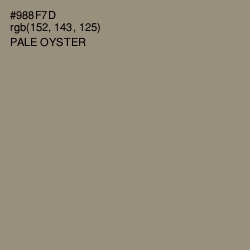 #988F7D - Pale Oyster Color Image