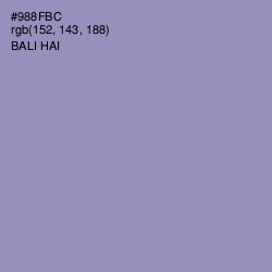 #988FBC - Bali Hai Color Image